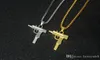 New Uzi Catena d'oro Hip Hop Collana lunga con pendente Uomo Donna Marchio di moda a forma di pistola Collana con pendente a pistola Maxi HIPHOP Gioielli3034206