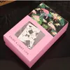 Flamingo papier coloré Boîte universelle avec fenêtre Boîte cadeau Sacs Emballage Sous serviettes vêtements Boîte de rangement Faveurs de mariage Party