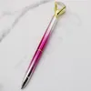 Ballpoint Pen Rotating metal pen Crystal Ballpoint Pen With Large Diamond Fashion School Student Luxury Office Supplies 300pcs T1I1592