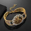 Moda Boguła luksus muzułmański islam biżuteria bransoletki arabska bransoletka urokowa dla kobiet vintage złoty kolor ślubny Prezent 4360156