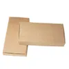 13,3 * 6,8 * 1,8 centímetros Brown Gift Box Paper Craft Wishes jóias Cartão de Visita Cartões de embalagem Papel caixas de bombons Food papelão Box 50pcs / lot