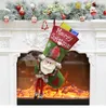 2018 nuovi Commercio all'ingrosso di New Decorazioni Albero di Natale Hang calzini di natale calze per i bambini regalo di Natale BY0563