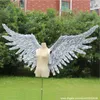 Высококаленные серые серии Big Angel Wings Diy фоновые украшения стены реквизиты серые сказочные крылья для сценического шоу танцы