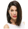 Parrucche diritte corte nere naturali lunghe sintetiche per donna Parrucca per capelli moda Estensione di buona qualità