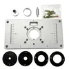 Freeshipping 1pc/set NEW 700C Aluminum Plate Insert Rings Wood Router Table For Woodworking Trimmers Routers DIY Engrving Machine
