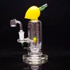 8 Inches Hookahs Color Fruit Glass Bong Banana Smoking Pipe Recyecler Oil Rig with 1 bowl included