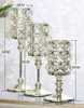 Yüksek Kaliteli Kristal Şamdan Lüks Kristal Gümüş Düğün Deco Mumluk El Yapımı Kristal Mumluk Ev Dekoratif