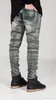 High Street Men Biker Jeans Giyim Rock Kentsel Yıldız Tasarımcısı Denim Moda Pantolon