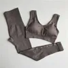 2 peça feminina sem costura conjunto de yoga fiess roupas cintura alta leggingssport sutiã ginásio roupas de treino mulher jogging sportwear6877051