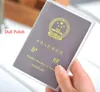 300 pièces 2019 nouveau Transparent terne polonais étanche passeport couverture portable passeport portefeuilles porte-cartes titulaire étui de couverture