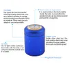 New Air Craft Aluminum Metal Storage Stash Jar Thermometer Hygrometer Airtight Proof Storage Container Aluminum Tobacco Pill Box Case Bottle