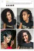 250 Density Lace Front Human Hair Wigs For Women Natural Black Curly Lace Front Wig Pre Plucked Frontal Brazilian Wig Remy1592443