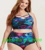 haut de bain plus gros lotus épaule maillots de bain femmes grande grosse femme solide une épaule une pièce maillot de bain bikini ensembles triangle sexy