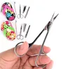 4 stks / set Slippers vormige Nail Art Manicure Nail Care Tools met Mini Finger Cutter Clipper File Scissor Tweezers # 398682