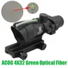 Tactical ACOG 4x32 fibra ottica portata del fucile di caccia Rosso o Verde illuminato fibra tessitore del fucile