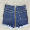 2019 sexy back zipper denim shorts afligidos rasgados azul shorts jeans feminino plus size jeans femme