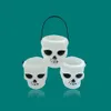 10 stks / partij Halloween Candy Pot Halloween Cauldron Nieuwigheid Halloween Emmer Ornament Skull Witch Toy Bezet Party Decor