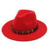 outback été printemps rue plage amant de fête panama haut-de-forme mélange de laine fedora rigide large bord plat trilby vente casquette taille 5658cm