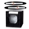 Freeshipping 40 cm * 40 cm tragbares LED-Fotostudio-Lichtzelt-Set + 2 Hintergründe + Dimmerschalter Fotografie-Zelt-Kit Mini-Box-Fotobox