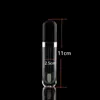 Empty 8ml Lip Gloss Container Lipstick Tube Brush Black Cap Plastic Small Lip Balm Tube Refillable Pot Fast Shipping