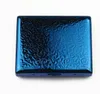 New 95mm Blue Square Metal Cigarette Box Personality Fashion Cigarette Protection Box Ultra-thin Cigarette Box