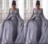 long sleeve lace mermaid evening gown