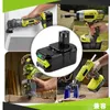 Högkapacitet Ny 18V 4000MAH Li-ion för Ryobi Hot P108 RB18L40 Uppladdningsbart batteripaket Strömverktyg Batteri RYOBI ONE + HOT SÄLJ