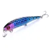 NEWUP 6PCS Minnow Fishing Lure Laser Hard Artificial Bait 3D Eyes 12cm 15g Fishing Wobblers