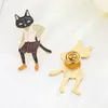 Pinos e broches Coelho / Fox / Gato casal esmalte pin Emblemas Chapéu Mochila Acessórios Amantes de jóias Presente para o amor