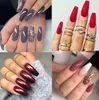 600pcs / Bag ballerina Nail Art Tips Genomskinlig / Naturlig Falsk kista Nails Art Tips Plattform Full Cover Manicure Fake Nail Tips