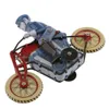 Retro policial equitação motocicleta modelo windup clockwork estanho brinquedo coleção presente para crianças adulto sh1909135342442