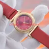 Moda ROSSO Damen Luxus Uhren donna Orologio al quarzo di lusso Cassa in acciaio di alta qualità Cinturino in pelle fibbia pieghevole Orologio da polso