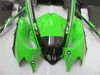 川崎忍者2004年2004年ZX-10R緑のブラックABSプラスチックオートバイのフェアリングセットZX10R 04 05 ZX 10R