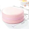 Portable Jewelry Box Rings Earrings Storage Organizer Double Layer Travel PU Leather Display Case for Women Girls