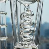 냉동실 코일 bong hootahs Recycler dab rigs big glass bongs 워터 파이프 두꺼운 유리 석유 장비 담배 14mm 보울