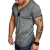 Edifício New Verão Body Fitness T Shirt For Men 5 Mens Cor Designer T Top Moda manga curta Men Camiseta