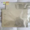 100 sacchetti in mylar per sottovuoto in lamina di alluminio argentata per sacchetti di stoccaggio con cerniera per maschere per utensili da cucina domestici