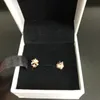 Nowa koniczyna i biedronka kolczyki stadninowe luksus 18K Rose Gold Women Kobiety z oryginalnym pudełkiem do biżuterii Set9960693