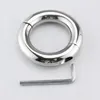 Stainless Steel Penis Ring Ball Stretcher Delay Lasting Metal Cock Ring Scrotum Restraint Testicular Chastity Device For Men SH190801