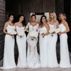 New Bridesmaid Dresses Sexy Spaghetti Straps Sleeveless Backless Junior Maid of Honor Gowns Beach Mermaid Wedding Party Dress BD8894
