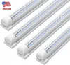 Tubes LED intégrés en forme de V blanc chaud 2700K 8ft 8 pieds 72 pouces Bubs LED T8 LED Tube Light Double Sides Lamp