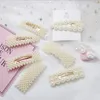 Pearl Hair Klip BB Barrette Stick Hairpin Handmade Pearl Clip Moda Lady Party Hairpins Designer Kobiety Akcesoria do włosów 9 Wzory BT4348