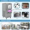 Kolice fartyg från USA Warehouse Gratis leverans kommersiellt kök ETL CE BATCH FREEZER GELATO Hard Ice Cream Machine/Street Food Machine Equipment