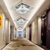 Ceiling Lights Modern LED Fixture Square Surface Mounting Crystal Lamp Hallway Corridor Light Chandelier