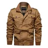Frühling Herbst Mantel Herrenjacke Camo Army Green Bomberjacke Herren Epaulets Pocket Army Jackets Kleidung Plus Größe 6XL
