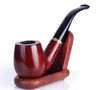 Redwood smooth top-quality pipe old-fashioned curved man portable filter cigarette holder