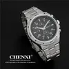 Chenxi Brand Top Original Men Watchesファッションカジュアルビジネスオスの腕時計ステンレス鋼製クォーツマンウォッチRelogio Masculino284a