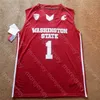 WSK Custom Washington State Cougars WSU Basketball Jersey NCAA College Thompson CJ Elleby Isaac Bonton Jeff Pollard Tony Miller