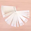 False Nails Nail Tips Color Card Practice Display Tools Transparent White Buckle Ring Manicure Art Tool 50pcs/1Set