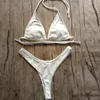 Brasilianska flickor simning kostymer bikini liten kopp högklippt stil strand biquini solid svartvit mikro simning kostymer thong bikinis9715591